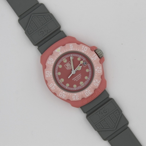 New Tag Heuer Formula 1 F1 Womens Watch Light Pink Gray 364.508 Mint NOS - Picture 8 of 10